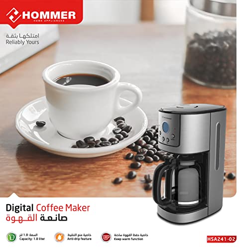 Hommer Hsa241-02 Coffee Maker, min 2 yrs warranty