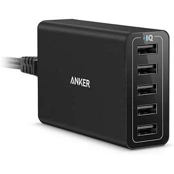 Anker USB Charger PowerPort 5 (40W 5-Port USB Charging Hub) Multi-Port Wall Charger for iPhone 6s / 6 / 6 Plus / 5 / 5s, iPad Air 2 / mini 3, Galaxy S6 / S6 Edge and More