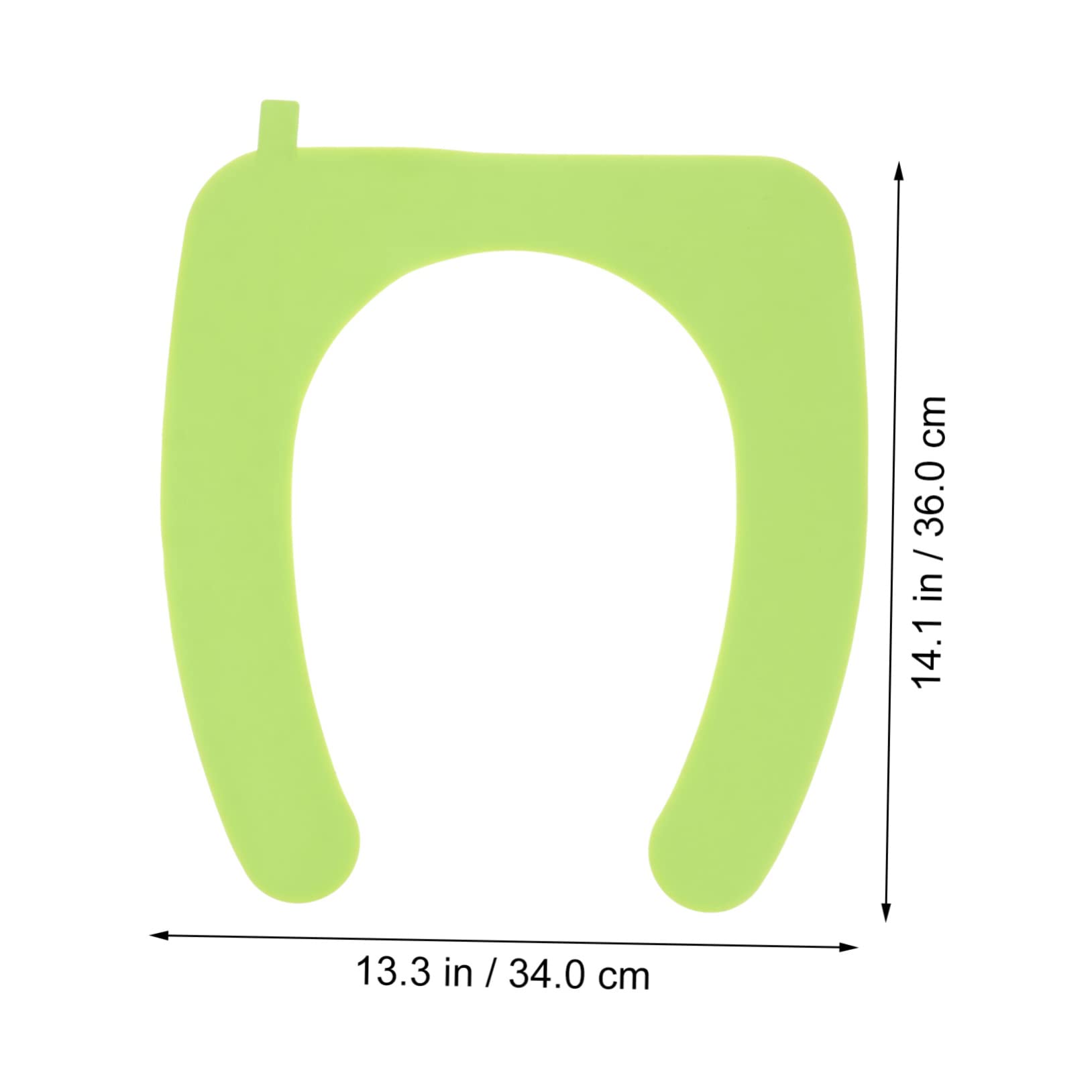 FONDOTIN Elongated Toilet Seat Covers Soft Silicone Seat Pad Waterproof and Washable