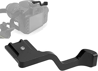 Vbestlife Camera Thumb Grip, Aluminum Alloy Hot Shoe Thumb Up Rest Hand Grip Replacement for Fuji XT10 XT20 (Black)