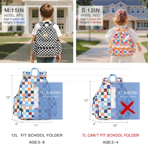 Image of STEAMEDBUN Toddler Backpack Boys Girls 2-4, Preschool Daycare Backpack -12inch