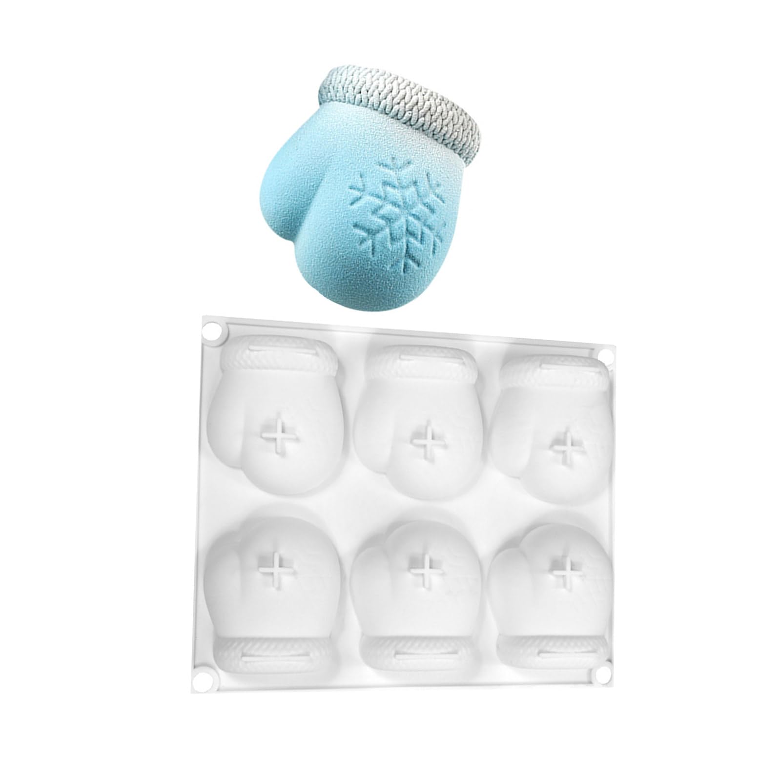 Xitea Multicolor Christmas Baking Silicone Moulds Unique Silicone Snowflakes Gloves Cake For Confectionery And Pastry Art Dessert
