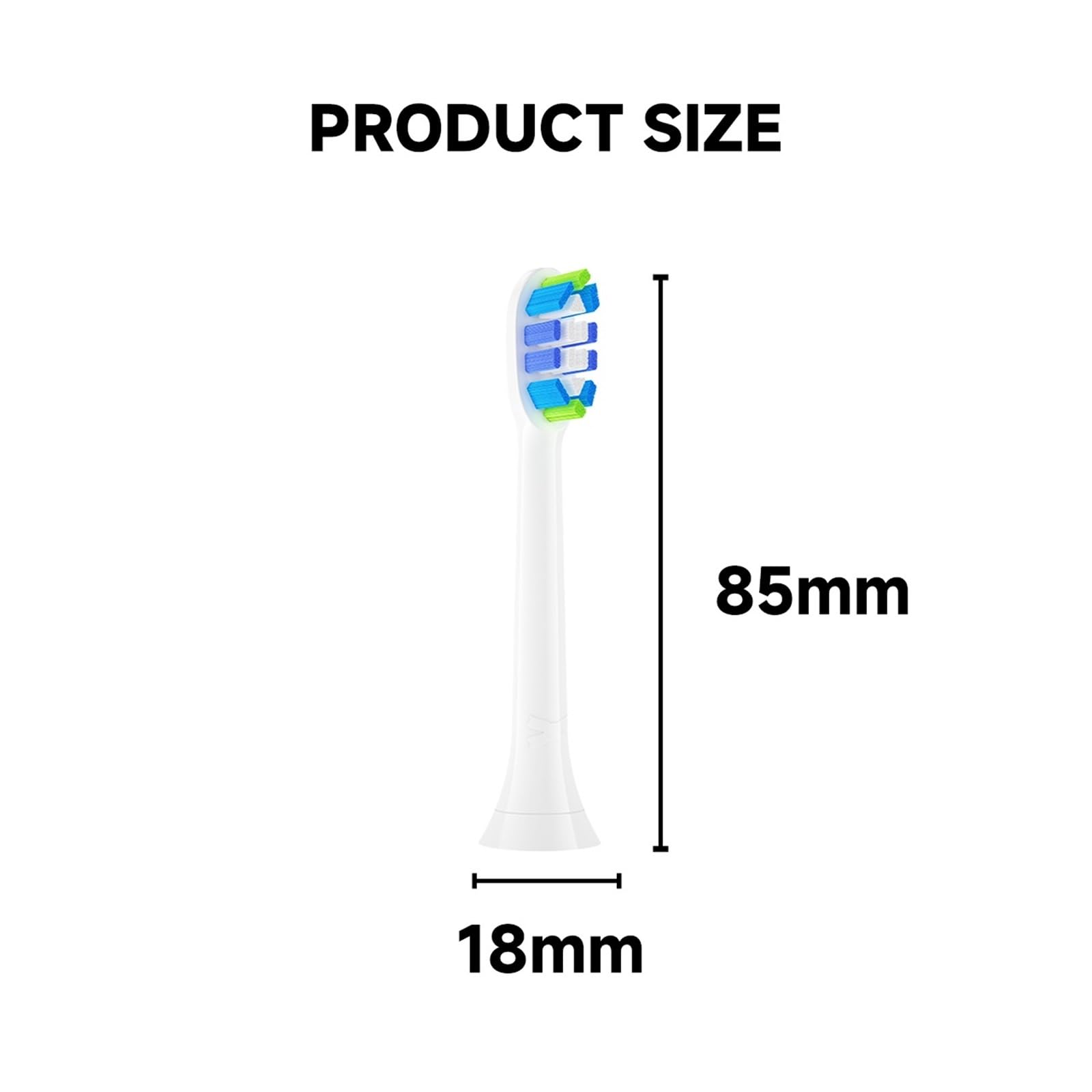 Cabezales, compatible con Philips, cepillo eléctrico | Cabezales de plástico para reemplazo de cepillo dental eléctrico, limpieza diaria y uso de repuesto(20pcs)
