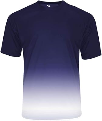 Badger Sports Reverse Ombre Tee - S - NYOM