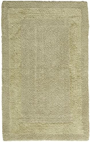 Pinzon Luxury Reversible Cotton Bath Mat - 30 x 50 inch, Sage