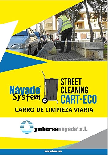 Náyade System Street Cleaning Cart-Eco - Carro de Limpieza viaria + Cubo y Tapa 100 Lt.