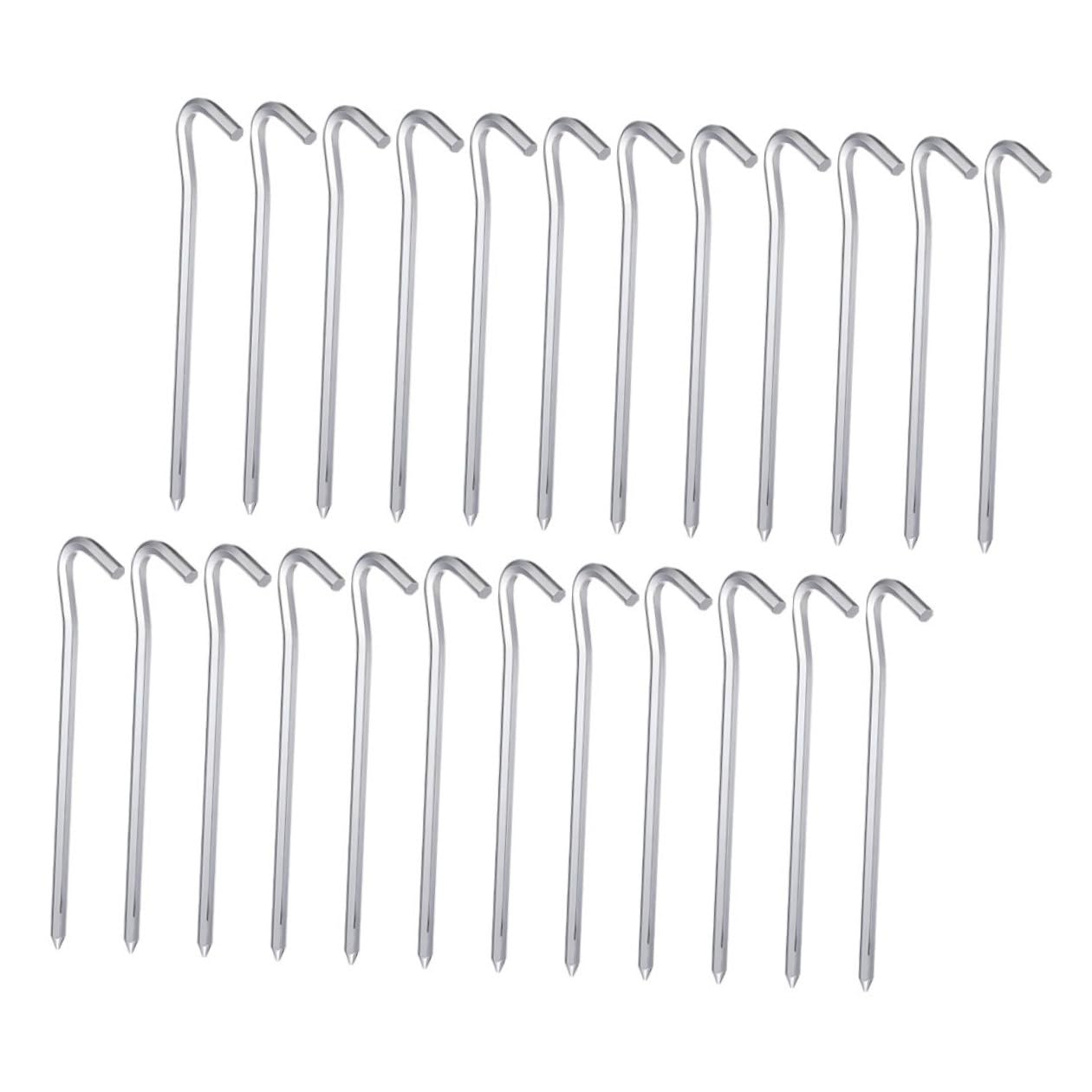Estacas de metal hexagonales resistentes GALPADA para fijar lonas de camping