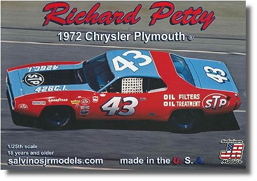 Salvinos Jr Models 1/25 1972 Plymouth Road Runner 43 Richard Petey