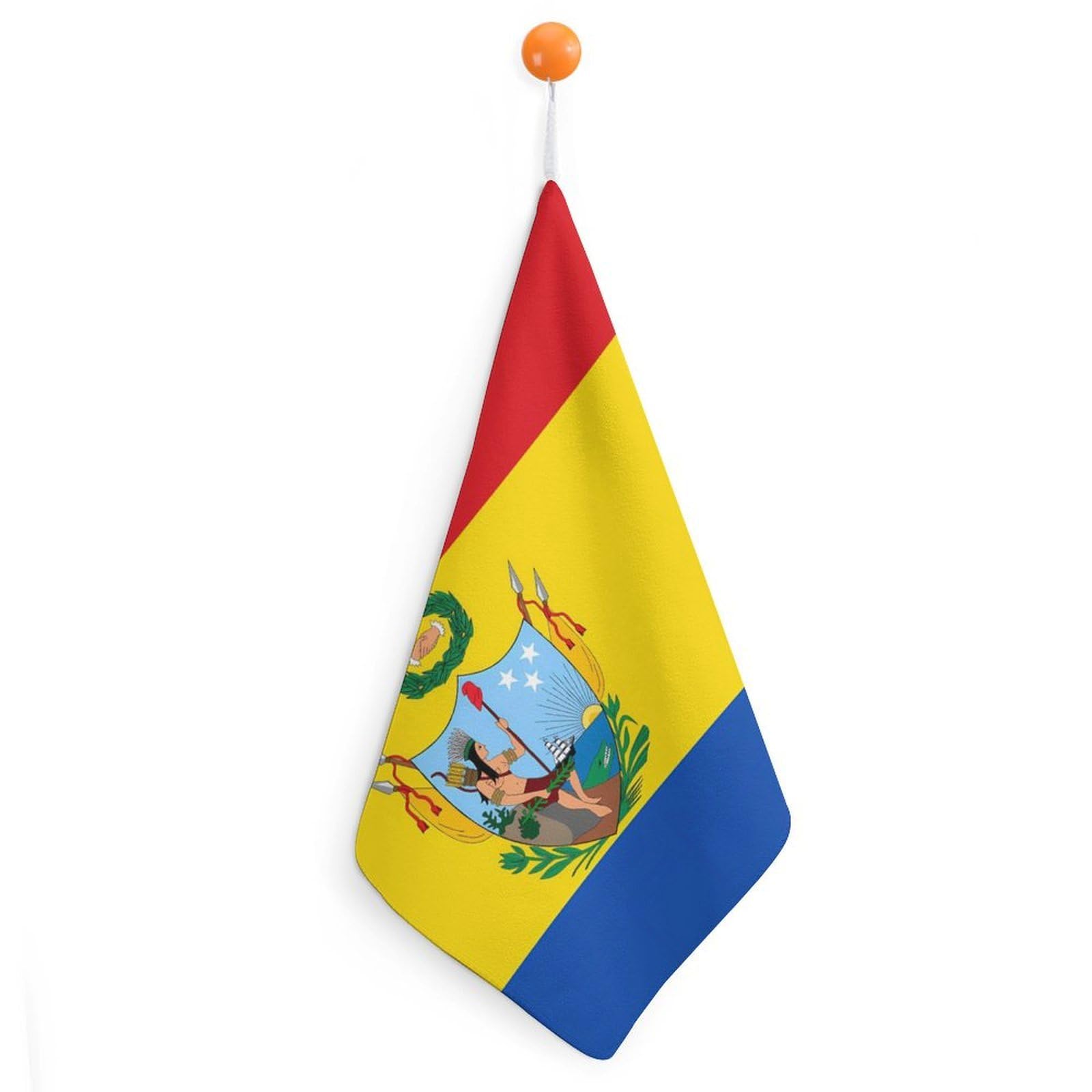 CGSBNGHA Flag of Gran Colombia Hand Towel Hanging Face Towels Cleaning Cloths Handkerchief for Bathroom Kitchen