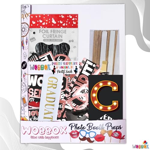 Image of Wobbox Graduation Props for Adults, Graduation Party Props, Happy Graduation Banner, Graduation Sash, Graduation Party Decorations Items (FP5052)