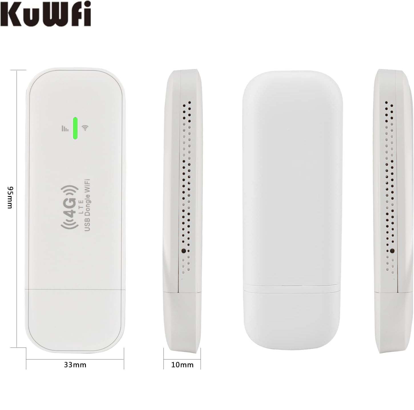 KuWFi Clé Internet 4G 150 Mbps, Modem USB LTE, Adaptateur Réseau