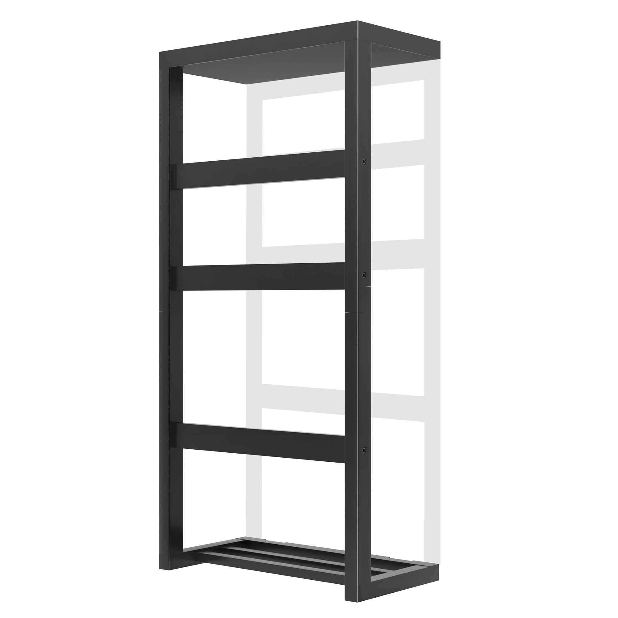 Bamboo Wall Blanket Ladder, 4-Tier Towel Racks, Blanket Holder with Anti-Slip Construction Home Decor, Decorative Blanket, Quilt, Towel, Scarf Ladder