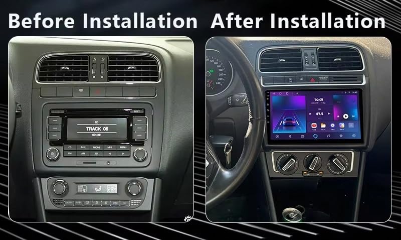 Autoradio Car Play para Polo 2011-2016 con Android Auto y Pantalla Táctil GPS 2