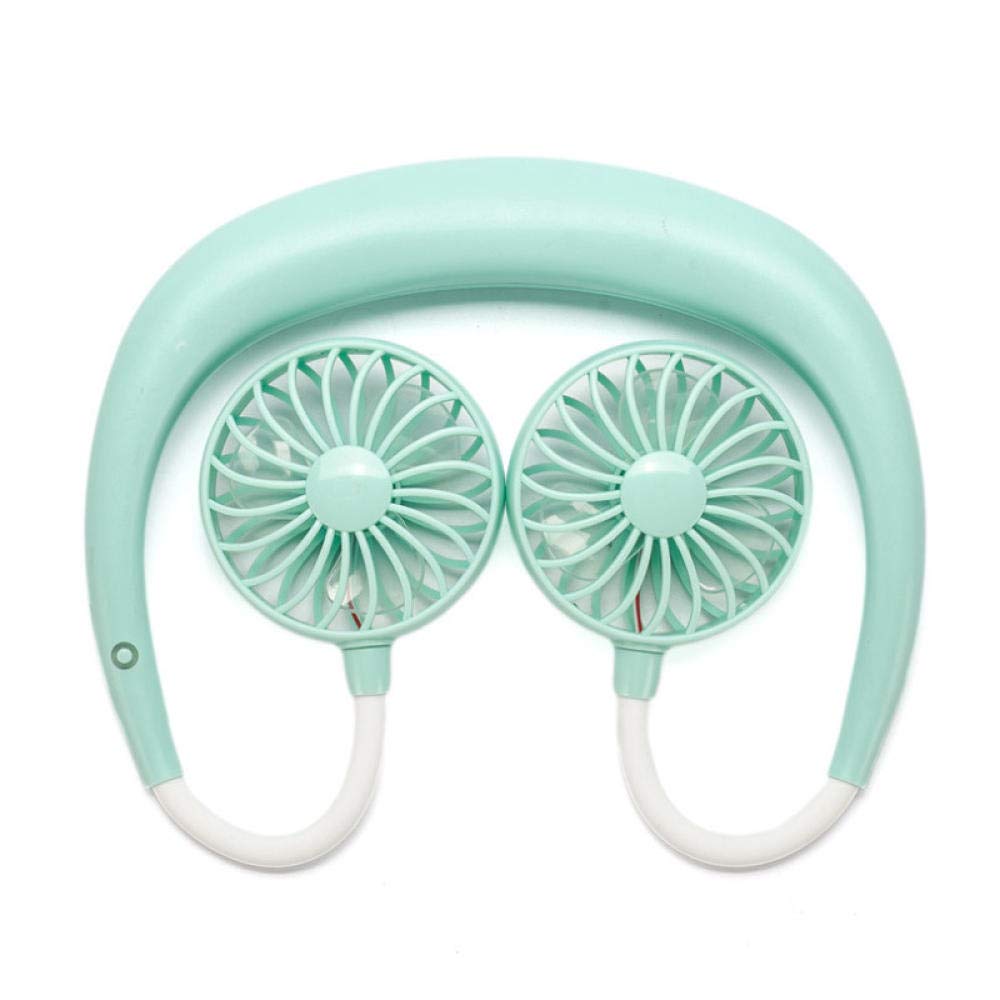 UDPOIUYT Wearable Cooling Fan, Mini Usb Wearable Neck Fan Sports Hanging Multicolor