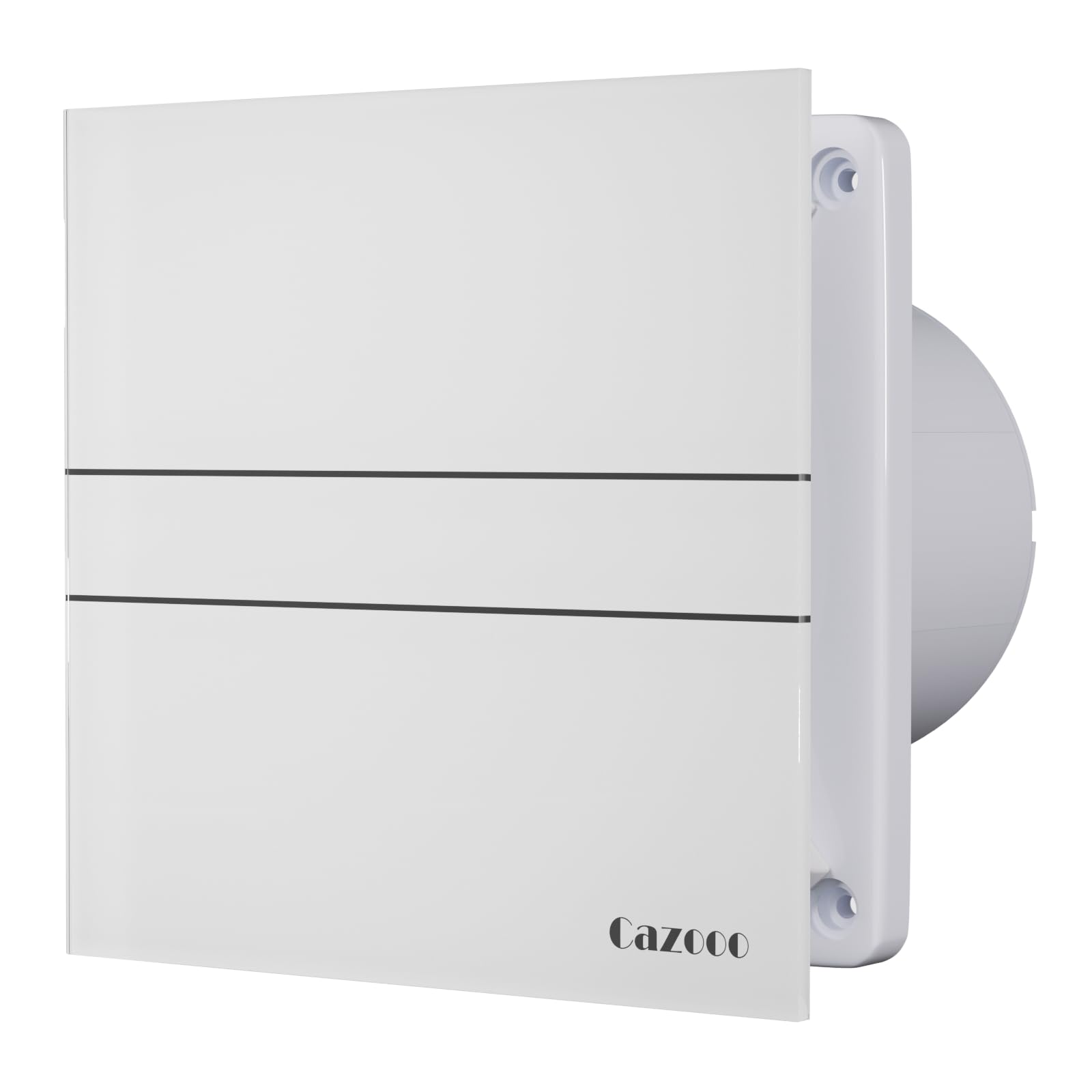 Ventilador extractor de baño silencioso de cristal beige de 100 mm, con solapa de reflujo, extractor de ventana de pared para ducha, cocina, inodoro, ático, 115 m³/h, 10 W, 31 dB, IPX2
