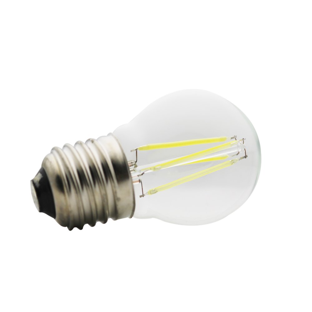 Mengjay 20 x żarówka LED E27 G45 4 W G45, retro żarówka Edisona G45 zimna biel 6500 K, AC 220-240 V