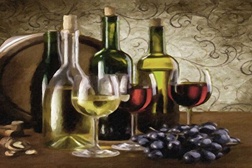 Impresión artística sobre papel mate, 220 g, diseño de Vino Greene Taylor, imagen horizontal de la naturaleza, sprirts de vino, impresión de arte natural, 55 x 83 cm