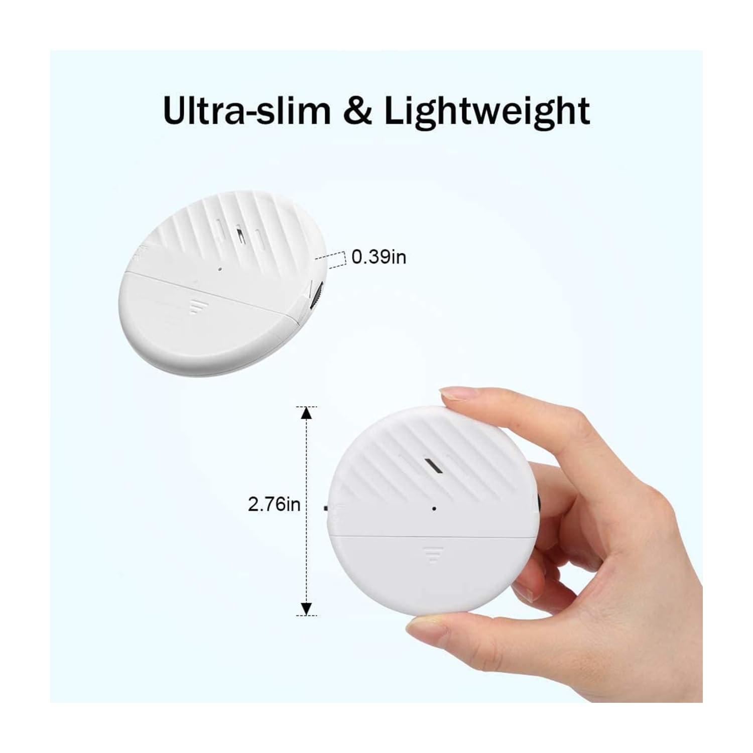 Détecteur Vibration sans Fil 8 Pièces 125 DB Alarme Porte Fenêtre - Capteur Réglable Anti-Fausse Alerte Anti-Intrusion pour Maison Appartement Hôtel