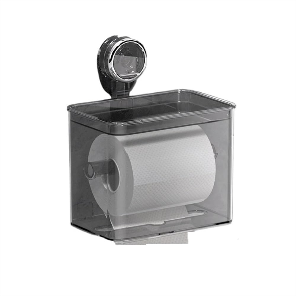 Wall-mounted tissue box Toilet Tissue Box, Suction Cup Wall Mounted Paper Storage Rack