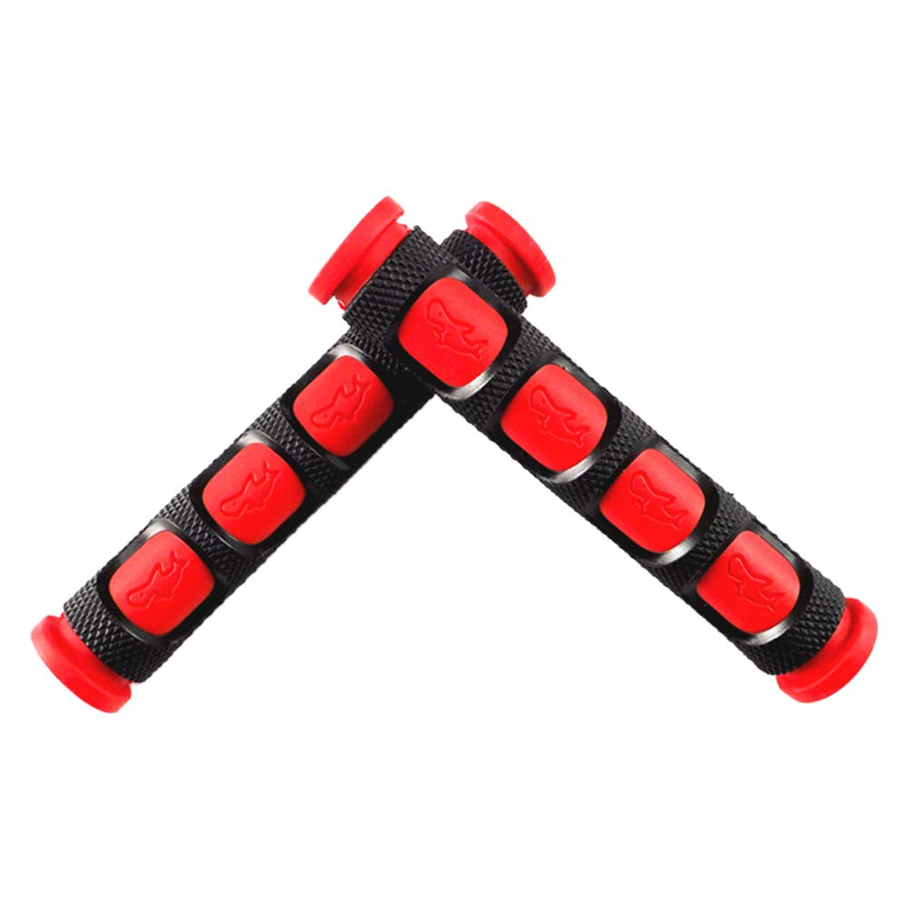 Kinnart Bike Brake Sleeve Silicone Handle Bar Protective Cover Mountain Road Bicycle Brake Handle Protector,Soft Anti-Slip Motorcycle Bicycle Protection Cover Red