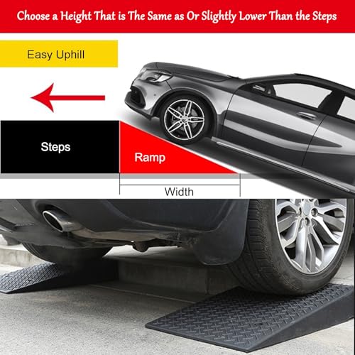 Rampas de carga para auto 2 a 8'' de altura, hasta 2200 lbs miniatura 3
