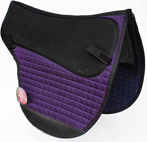 Pro Rider Horse English Treeless Endurance Gel Quilted Neoprene Equine Saddle Pad 6404VT