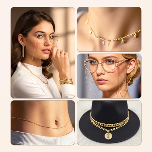 Kit de cadenas de oro para joyería con 62.3 pies - 50% de descuento