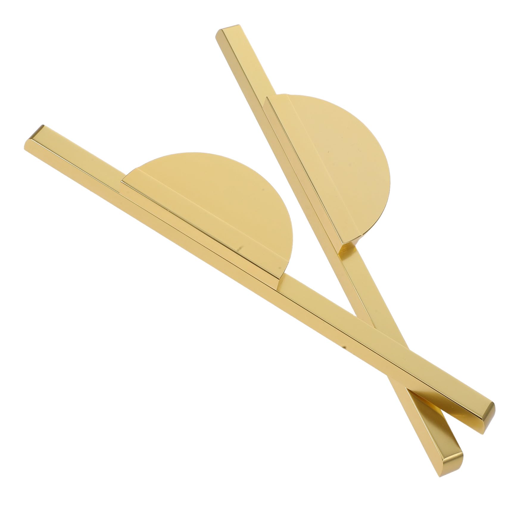 Poignées cuisine et placards dorées Yardenfun design moderne demi-lune x2