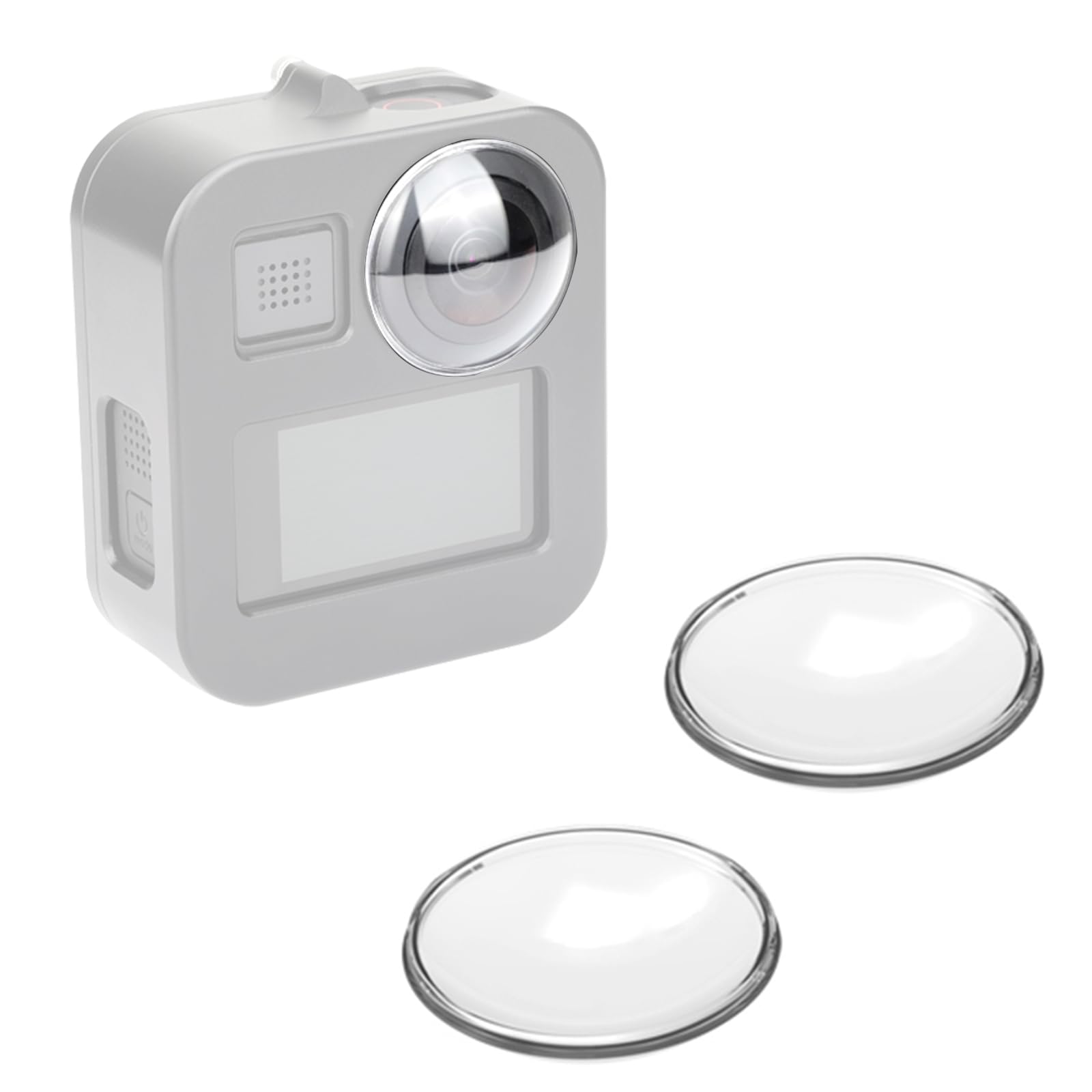PULUZ 2pcs Acrylic Protective Lens Covers, Replacement Lens Cover Protector for GoPro Max Frame Case