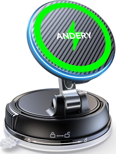 ANDERY Only for iPhone Magsafe Car Mount Charger [15W Fast