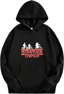 [ITRTBCTT] ストレンジャーシングス 長袖プリントプルオーバーパーカー カジュアル 日常着