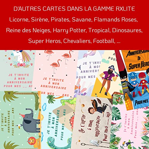 RXLITE Nouveauté 2024 Kit Créatif Premium De 10 Cartes D'invitation
