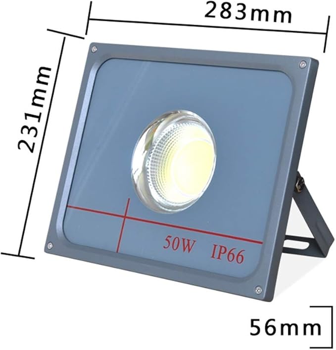 ANQIY Schijnwerper LED, Waterdicht Anti-Bijtende Stevige verstelbare standaard Outdoor Work Veiligheid Lamp For Garden Warehouse Plein (Color : White light, Size : 50W) photo 2