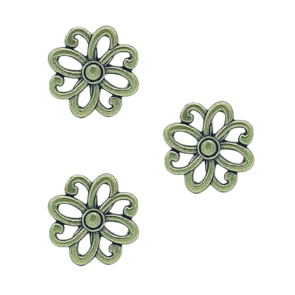 Vicentini arreda SET DI POMELLI IN METALLO COLORE BRONZO ANTICATO MOD MARGHERITA (3)