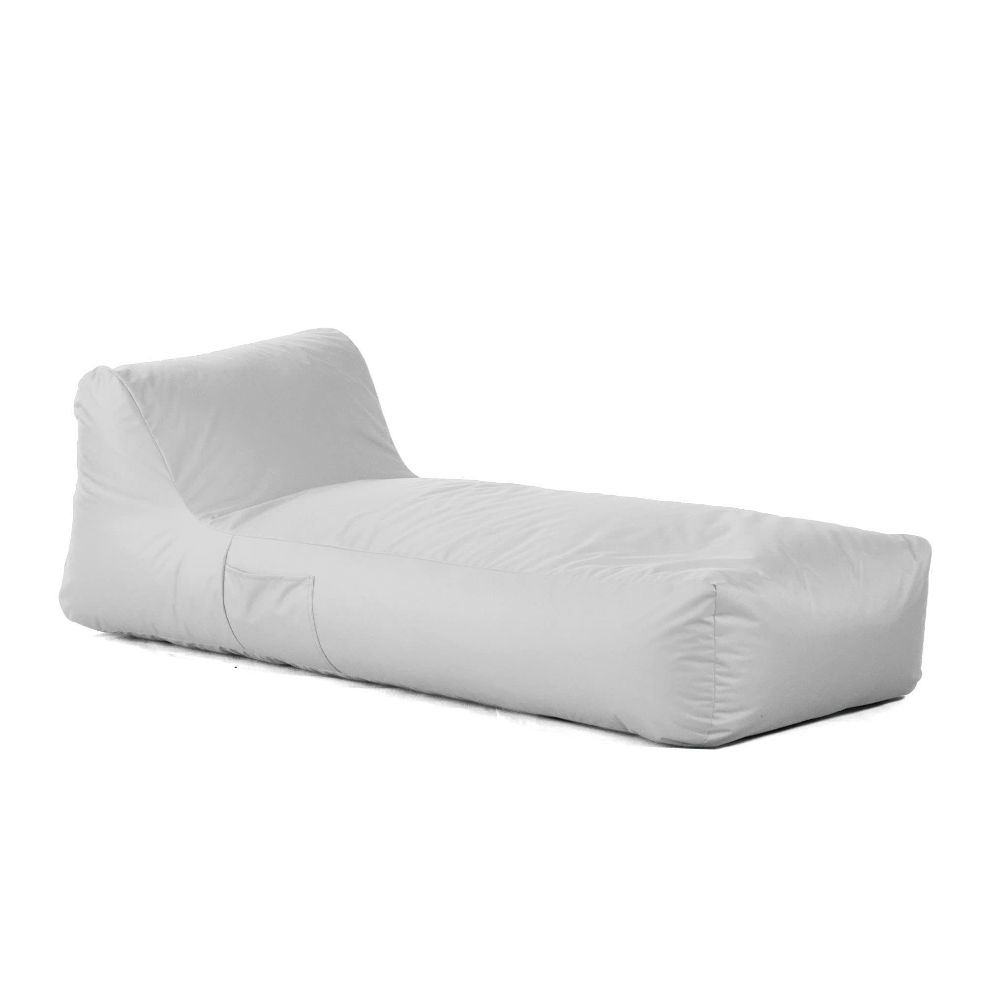 Avalon - Pouf Chaise Longue da Esterno Gaia L Samba Sfoderabile, Pouf Letto Comodo e Impermeabile, Grande e Perfetto da Giardino, Arredo Piscina, Design Moderno, Made in Italy(80x190cm-Grigio)