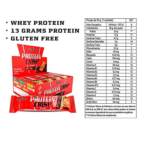 Protein Crisp Bar 12 Unidades 45g Trufa de Maracujá, IntegralMédica