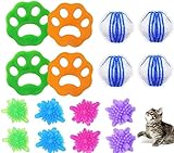 16 Stück Tierhaarentferner Waschmaschine,Haustier Haarentferner für Hundehaar Katzenfell und alle Haustiere, Entfernt Fell in Waschmaschine und Trockner