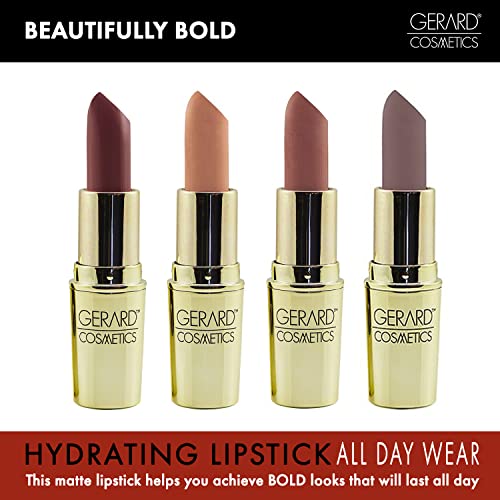 Gerard Cosmetics Lipstick - Creamy And Buttery Formula Creates Flawless Looking Pout - Envelops Lips In Rich, Pigmented Color - Smooth, Satin Finish - Will Not Dry Lips Out - 1995-0.14 Oz #TOP5