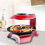 √ Drehteller: Selbst Wenn Das Halogen-Infrarot-Heizelement Auf 280 ° C Erwärmt Wird, Beträgt Die Leistung Des Tischgrills 1500 Watt. Stellen Sie Die Gewünschte Grillzeit Ein Und Die Schüssel Beginnt Sich Zu Drehen.
