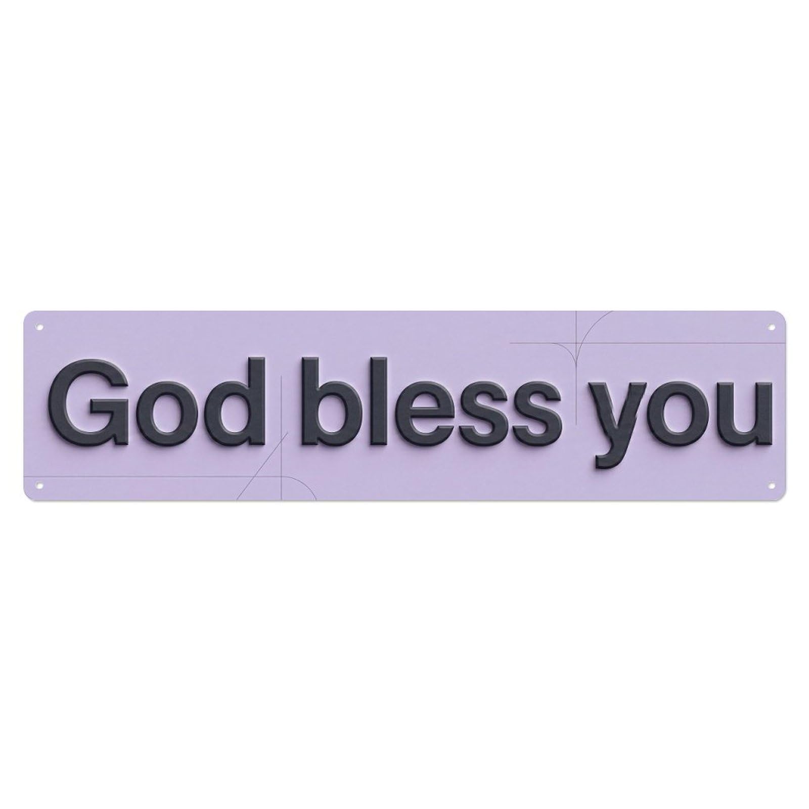 Okahys 4X16inch(10X40cm) God Bless You Blessing Faith 1 Vintage Metal Tin Sign