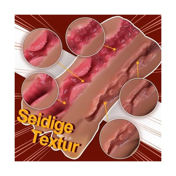 Masturbieren für Männer,3 in 1Taschenmuschi Masturbator für Männer Realistische Pocket Pussy Sexy Doppelkanal kompakt Vagina Anal Tragbare 3D Masturbatoren,Erotik sex spielzeug für die männer solo – Bild 5