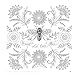 Bee Happy, Bee Present: Inspiring & Uplifting Designs to Color (Design Originals) Relaxing Adult Coloring Book for Stress Relief - One-Side-Only Bees, Flowers, and Garden Designs on Perforated Pages