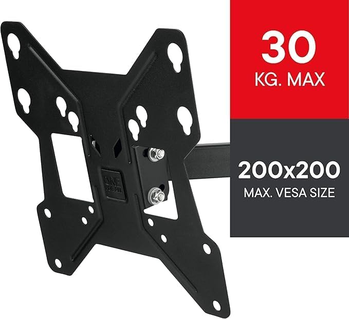 Diagram showing maximum weight capacity of 30 kg and maximum VESA size of 200x200.