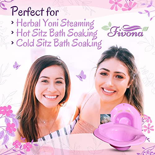 Fivona Over The Toilet Seat For Yoni Steam And Sitz Bath Soak - Vaginal Steaming Tub - Basin For Hemorrhoids And Postpartum Care - Fits Most Toilet Shapes #TOP1