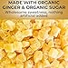 Organic Diced Ginger, USDA Certified, Non-GMO, Kosher, Dehydrated Ginger Pieces, No Additives, Perfect for Cooking, Baking & Tea, All Natural, Ideal for Recipes, Smoothies & Infusions in Resealable Bag 8 oz