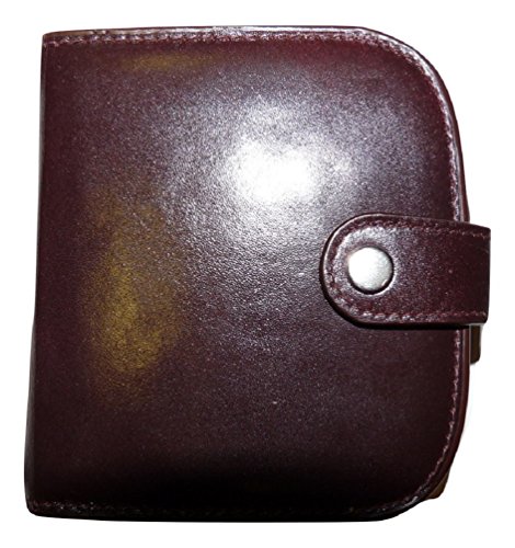 Porte-monnaie Mala Leather Odyssey compact en cuir marron taille unique
