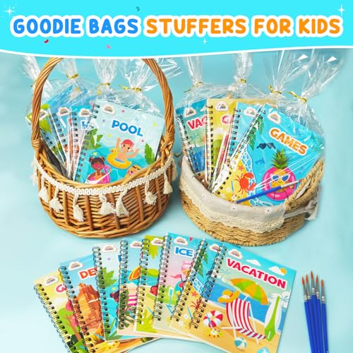 Image of ZMLM 24 Pack Summer Coloring Books - Birthday Party Favors for Kids 4-8