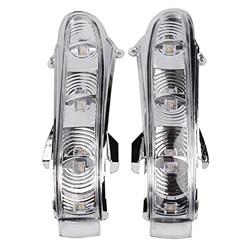 Auto Intermitente Lente Clara, Izquierda y Derecha Indicadores LED Lente 12V Espejo Lateral Bajo Consumo para Mer-cedes Benz W215 CL215 W220 1999 2000 2001 2002 2003 Cover