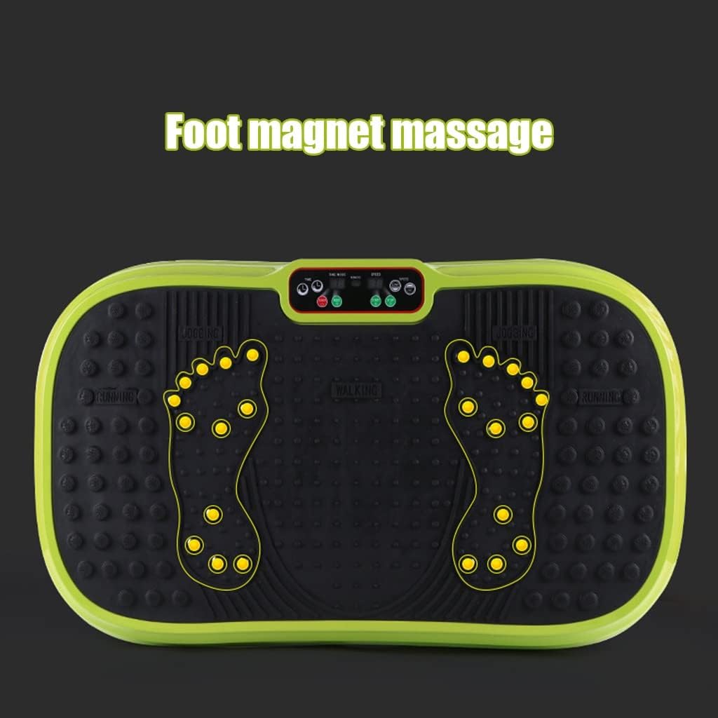 Vibration Plate Exercise Machine - Full Body Vibration Fitness Platform Equipment for Home & Travel Workout, Weight Loss, Toning & Wellness