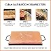 Himalite Himalayan Salt Block for Cooking – 12x8x1.5” Natural Rock Salt Plate with Stainless Steel Tray – Grill, Sear, Chill & Serve – Gourmet Gift for Chefs, Men & Women